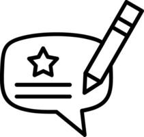Feedback Line Icon Design vector