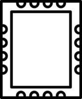 Frame Line Icon Design vector