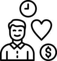 Lifestyle Line Icon Design vector
