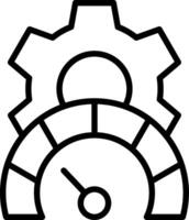 Performance Line Icon Design vector