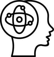 Philosophy Line Icon Design vector