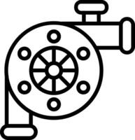 Turbo Line Icon Design vector
