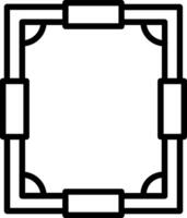Frame Line Icon Design vector