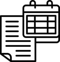 Notes Line Icon Design vector