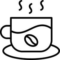 Coffee Line Icon Design vector