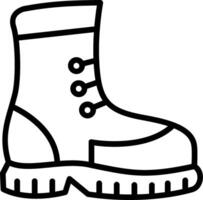 Boot Line Icon Design vector