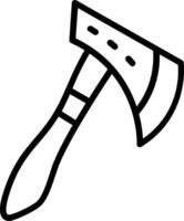 Hand Axe Line Icon Design vector