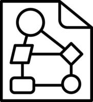Data Line Icon Design vector