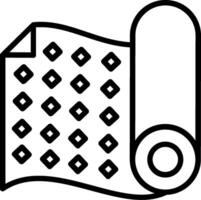 Fabric Pattern Line Icon Design vector
