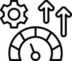 Productivity Line Icon Design vector