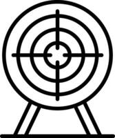 Target Line Icon Design vector