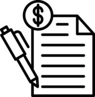 Paper Line Icon Design vector