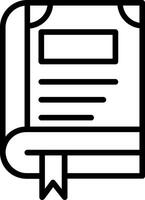 Book Line Icon Design vector