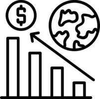 Statistics Line Icon Design vector