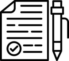 Terms Of Condition Line Icon Design vector