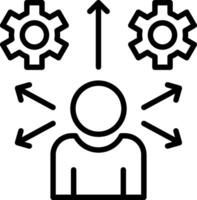 Behavioral Line Icon Design vector