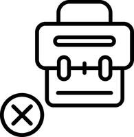 Briefcase Line Icon Design vector