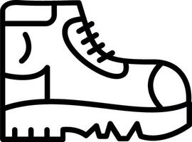 Boots Line Icon Design vector