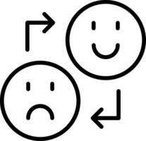 Expressions Line Icon Design vector