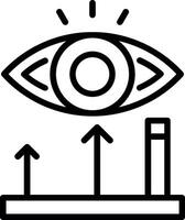 Viewpoint Line Icon Design vector