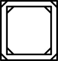 Frame Line Icon Design vector