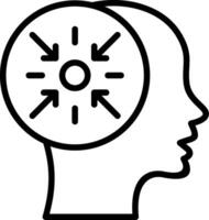 Concentration Line Icon Design vector
