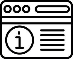 Information Line Icon Design vector