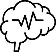 Nervous System Line Icon Design vector