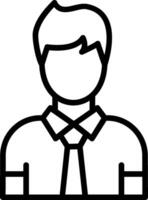 Man Line Icon Design vector