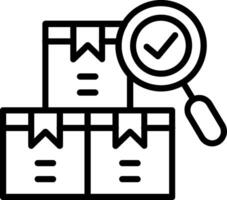 Quality Control Line Icon Design vector