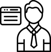 Browser Line Icon Design vector