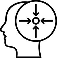 Concentration Line Icon Design vector