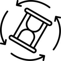 Process Line Icon Design vector