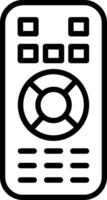 Remote Control Line Icon Design vector