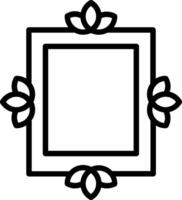 Frame Line Icon Design vector