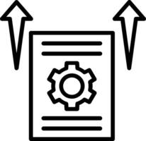 Development Plan Line Icon Design vector