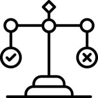 Morality Line Icon Design vector
