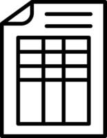 Table Line Icon Design vector