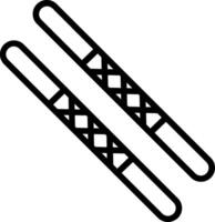 Stick Line Icon Design vector