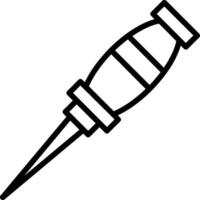 Awl Line Icon Design vector