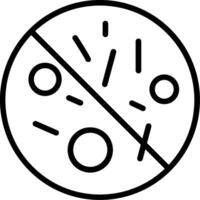 Antibacterial Line Icon Design vector