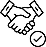 Check Line Icon Design vector