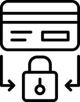 Security Line Icon Design vector