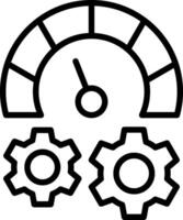 Optimization Line Icon Design vector