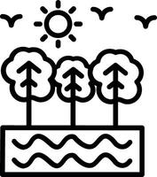 Nature Line Icon Design vector
