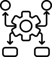 Settings Line Icon Design vector