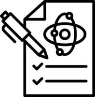 Check List Line Icon Design vector