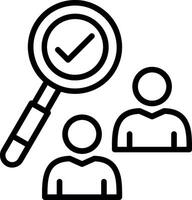 Check Mark Line Icon Design vector