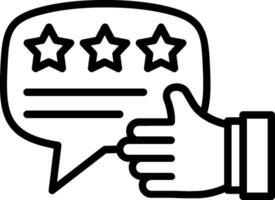 Rating Line Icon Design vector