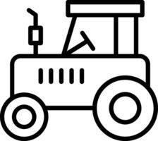 Tractor Line Icon Design vector